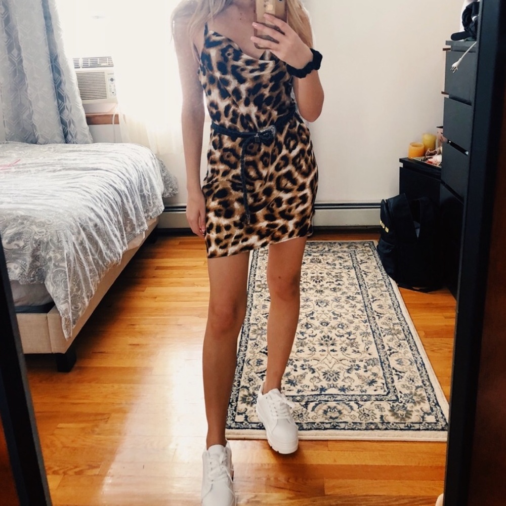 CHEETAH SLIP DRESS BRAND NEW WITH TAGS SIZE XS/S